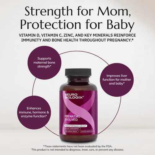 Vista 7 de Neurobiologix Multivitamínico prenatal evolucionado prenatal completo para mujeres, folato metilado, hierro, colina, vitaminas metil B, absorción