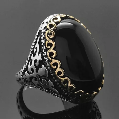Vista 3 de Lujoso anillo de piedras preciosas de circonita cúbica para mujeres y niñas, anillos de piedra preciosa de cristal de circonita cúbica, retro