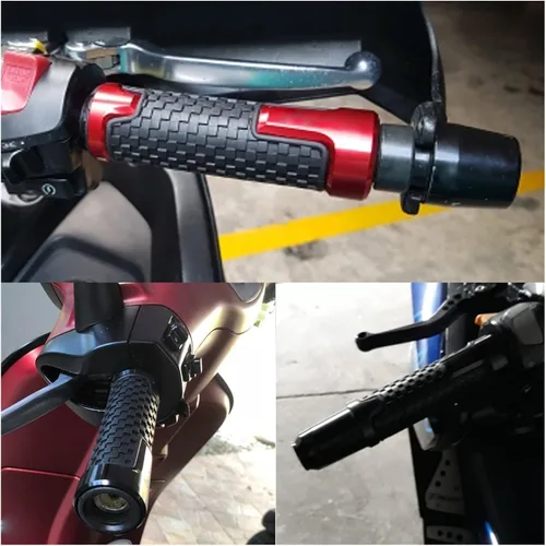Vista 3 de Agarres de manillar de motocicleta 7/8 pulgadas 0.866 in para Yamaha MT07 FZ07 Mt-07 Fz-07 2017 2018 motocicleta goma mano agarre manillar agarres