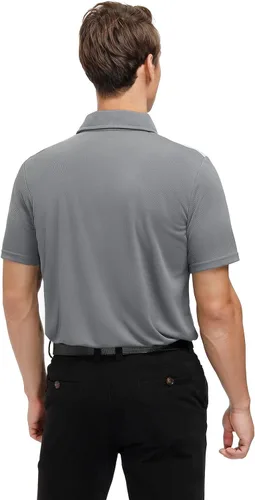 Vista 5 de Corna Camisas de golf para hombre que absorben la humedad, secado rápido, manga corta, informal, polo para hombre