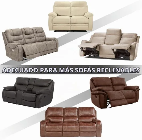 Vista 6 de RBSC Home Fundas de sofá reclinable de 30 pulgadas, fundas impermeables para sofás reclinables (gris oscuro, 30 pulgadas izquierda)