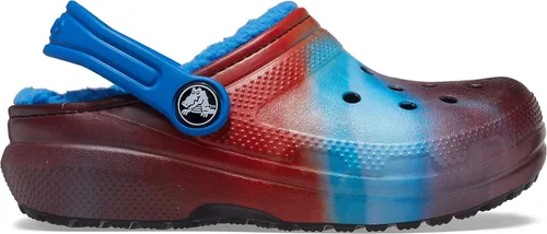 Vista 5 de Crocs Unisex-Child Classic Tie Dye Lined Clog Kids' Slippers