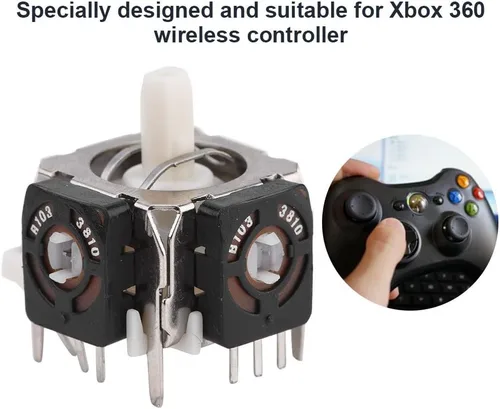 Vista 2 de Sonew 5 unids 360 analógico stick 3D joystickthumbstick sensor eje reemplazo para 360 controlador Gamepad reemplazo