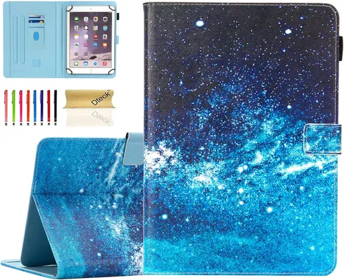 Vista 8 de Dteck Funda universal para tablet de 7.9 a 8.4 pulgadas, funda plegable de piel con tapa para Onn de 8 pulgadas, Samsung Galaxy Tab 8.0 pulgadas 8.4