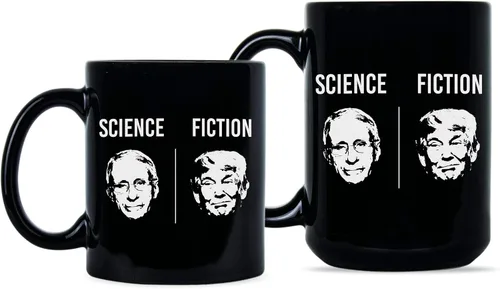 Vista 2 de Fauci Science - Taza de café, diseño de Dr Fauci