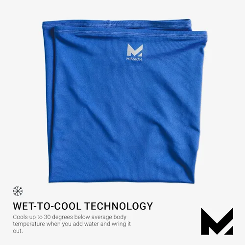 Vista 3 de MISSION Cooling Neck Gaiter, Men and Womens All Weather Neck Gaiters, UPF 50