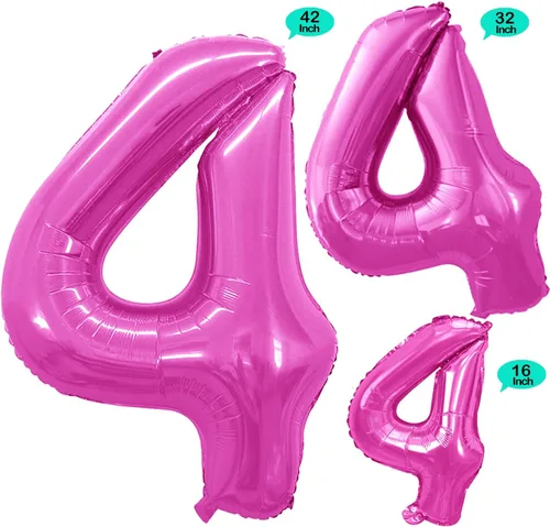 Vista 182 de GOER Globos Número 10 para Decoraciones de Fiesta de 10º Cumpleaños, Globos de Helio de Papel de Aluminio Jumbo de 42 Pulgadas para 10º Aniversario