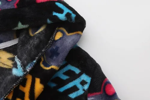 Vista 67 de E.W Apparel Bata de baño de forro polar con capucha para niños, bata suave y mullida para niños pequeños