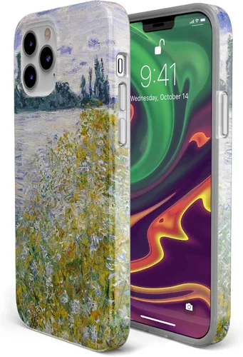 Vista 6 de Casely Funda para iPhone 12 Pro Max Île aux Fleurs The Met Museum Diseño clásico de funda ultra delgada