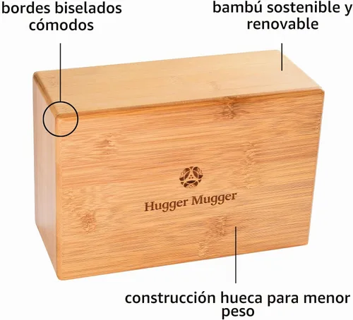 Vista 2 de Hugger Mugger Bloque de yoga de bambú