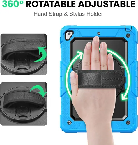 Vista 30 de SEYMAC para iPad Pro de 11 pulgadas Funda M5 2025/M4 2024, Funda Protectora Resistente a Prueba de Golpes con Protector de Pantalla, Soporte