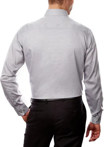 Vista 2 de Calvin Klein - Camisa de vestir, ajuste regular, ajuste elástico, para hombre, no necesita planchado.