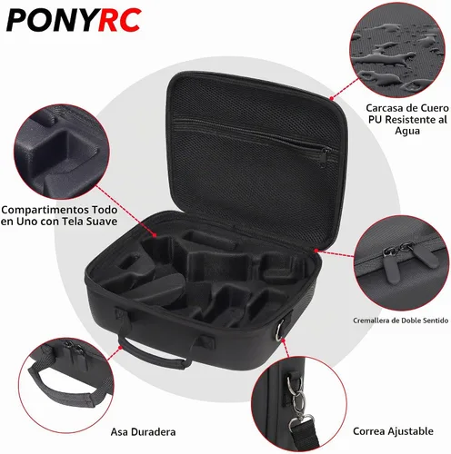 Vista 4 de RS 3 Mini funda, bolsa de hombro de almacenamiento impermeable, funda de transporte de viaje para DJI RS 3 Mini/Creator Combo, cardán de 3 ejes