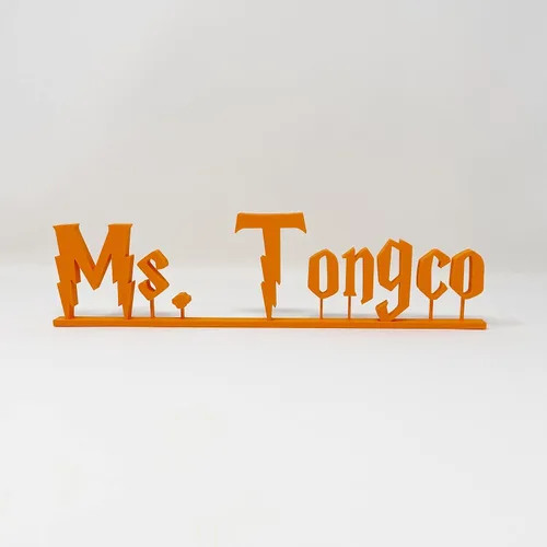 Vista 5 de Placa de nombre personalizada, Placa de nombre de estilo HP, Regalo de estilo HP, Decoración de estilo HP, Placa de maestro, Placa de escritorio