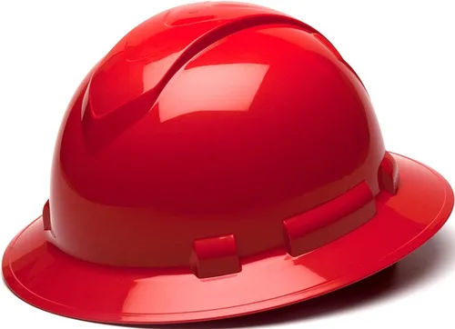 Vista 16 de Texas America Safety Company Casco duro RIDGELINE de ala completa con ajuste de perilla de 6 puntos y bolsa