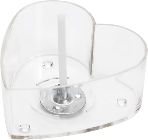 Vista 8 de CandMak Vasos de vela de té, 50 piezas de plástico de policarbonato transparente vacío molde de luz de té recipiente de lata con 50 mechas de vela