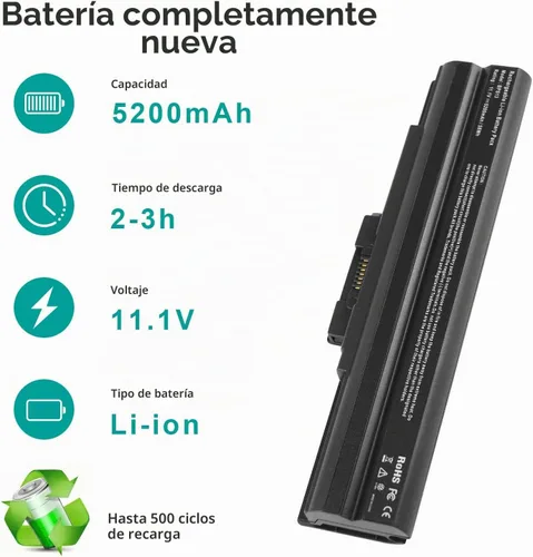 Vista 4 de Futurebatt Batería para portátil Sony Vaio VGP-BPS13 VGP-BPS13A VGP-BPS13A/B VGP-BPS13B/S VGP-BPL13 VGP-BPS21 VGP-BPS21A VGP-BPS21B PCG-81214L