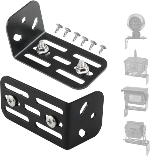 Vista 9 de GreenYi - Soporte universal de metal de hierro para vehículo, ajustable en forma de L en forma de L, soporte multifunción para cámara, solo soporte