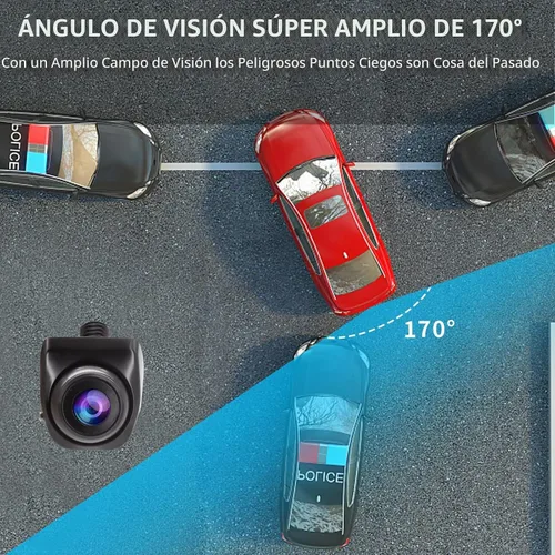 Vista 3 de Cámara de respaldo para coche, sistema de monitor de visión trasera