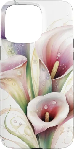 Vista 30 de iPhone 12 Pro Max Calla Lilies Flower Floral Watercolor Case