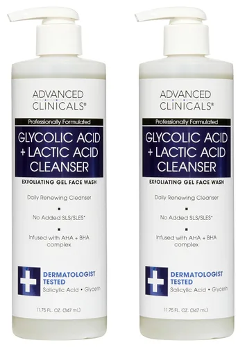 Vista 10 de Advanced Clinicals Limpiador facial suave con vitamina C para mujeres y hombres Jabón limpiador facial de gel con aroma a cítricos Aloe Vera +