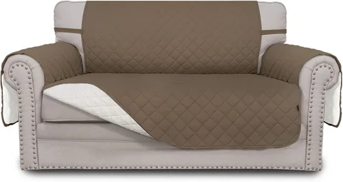Vista 308 de Easy-Going - Funda reversible para sofá, resistente al agua, con varillas de espuma y correas elásticas, protector de muebles para mascotas y perros