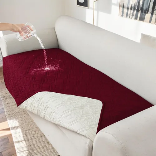 Vista 13 de Genina Juego de 2 Fundas de Reposabrazos para Sofá 100% Impermeables, Fundas para Reposabrazos de Sofá, Sillón, Protectores Antideslizantes