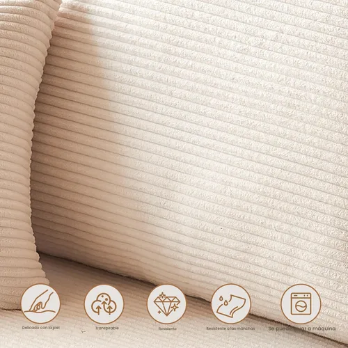 Vista 9 de Sofá modular deshuesado en forma de L de 108 pulgadas, sofá modular con otomana móvil, sofás de pana para sala de estar, sin montaje, se envía