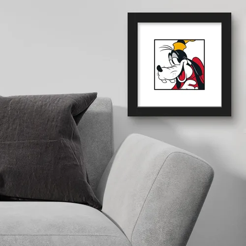 Vista 3 de Trends International Gallery Pops Disney Mickey and Friends - Póster de pared de Goofy Expressions Bashful, 12.00 x 12.00 pulgadas, versión de marco