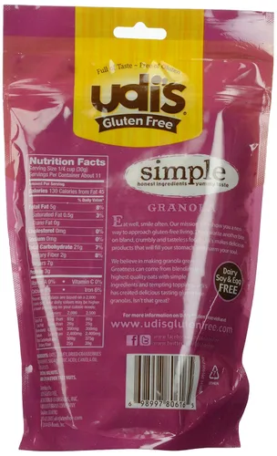 Vista 2 de Udi's Granola sin gluten, arándano, bolsas de 12 onzas (paquete de 3)