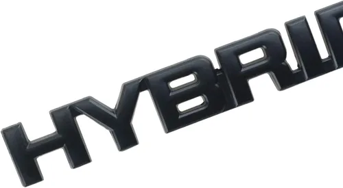 Vista 5 de EmbRoom Emblema híbrido para guardabarros, calcomanía 3D de metal, reemplazo universal para auto (cromo azul) (negro)