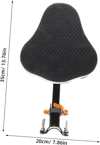 Vista 2 de Cómodo asiento de bicicleta para bicicletas de montaña Asiento de bicicleta montado delantero con cojín Color de liberación rápida