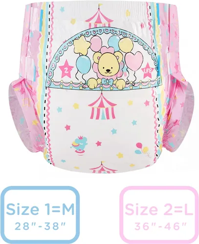 Vista 7 de Littleforbig Little Circus - Ropa interior estampada para incontinencia, 10 piezas (M, 28-38 pulgadas)