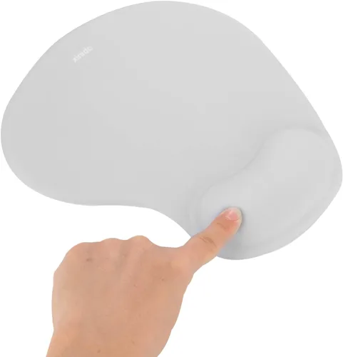 Vista 9 de Alfombrilla de mouse ergonómica para computadora con soporte para reposamuñecas, alfombrilla de mouse para aliviar el dolor con base de poliuretano