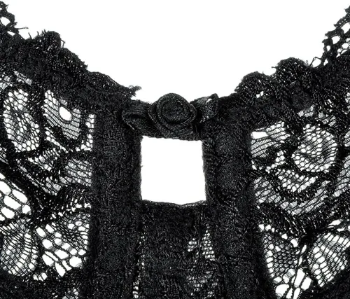 Vista 5 de DELIMIRA Brasier de encaje minimizador sin forro para mujer, talla grande, cobertura completa