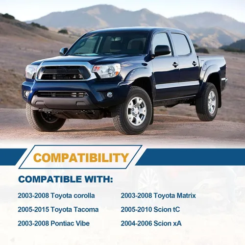 Vista 7 de Manijas de puerta interior para el lado del conductor y del pasajero compatibles con Toyota Corolla 2003-2008, Toyota Tacoma 2005-2015, Pontiac Vibe