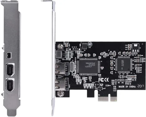 Vista 3 de Firewire Pcie - Tarjeta de captura de 2,5 Gbps Ieee 1394 con cable, adaptador interno de PC para transferencia de video de escritorio
