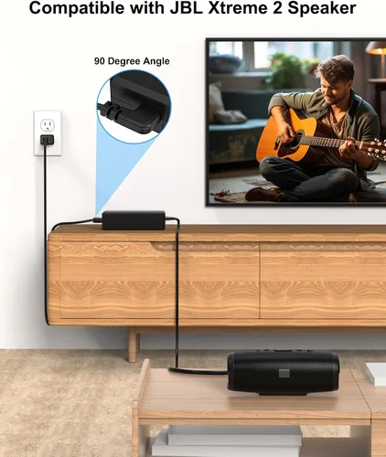 Vista 3 de Cargador de 19 V para altavoz Bluetooth inalámbrico JBL Xtreme 2, adaptador ETL Compatible with JBL Xtreme 2, Xtreme 1, Boombox 2, Boombox 1