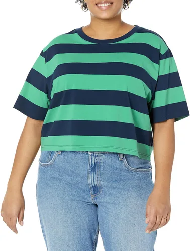 Vista 5 de The Drop Camiseta corta de manga corta con cuello redondo Sydney para mujer