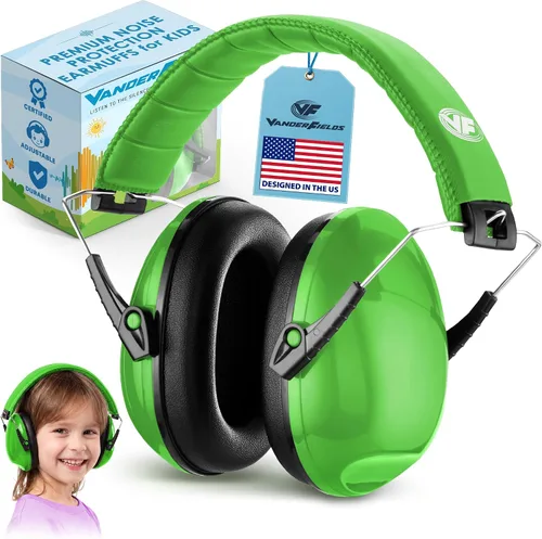 Vista 17 de Kids Noise Canceling Headphones - 33 dB (2K Hz) - Ear Protection Earmuffs Negro