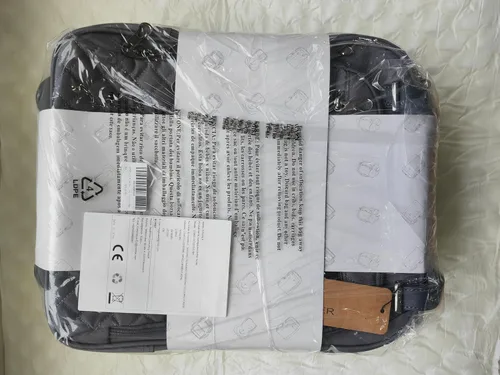 Vista 13 de KROSER Maleta de mano para debajo del asiento, multifuncional, 16 pulgadas, ligera, para mujer, Gris oscuro