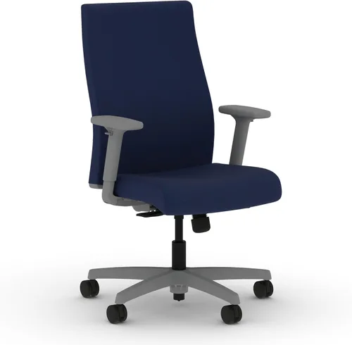 Vista 36 de HON Ignition 2.0 - Silla de oficina de tela, tapizada, brazos ajustables, silla de oficina ergonómica ejecutiva reclinable, con inclinación