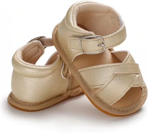 Vista 4 de Timatego Sandalias de verano para bebés y niñas con suela suave de flores, zapatos de vestir para cuna, recién nacidos, para recién nacidos