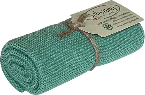 Vista 32 de Solwang 100% algodón orgánico certificado fabricado en la India Toalla de cocina/mano de diseño danés (verde ártico orgánico)