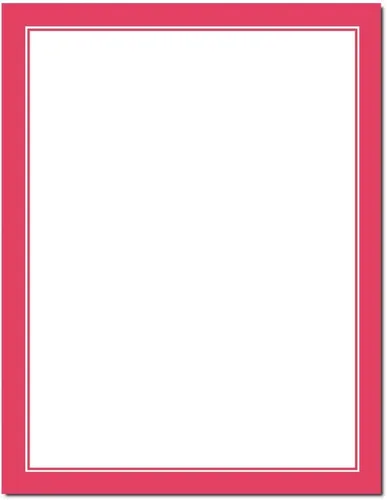 Vista 7 de Basic Border - Papel para impresora láser y de inyección de tinta con membrete - Brights (negro, paquete de 25)