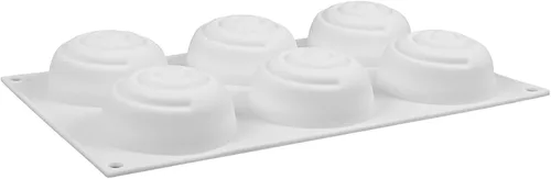 Vista 7 de Molde de rollo de canela Molde de chocolate para postre mini molde de pastel molde de cera derretida de silicona moldes para hacer velas para bollo