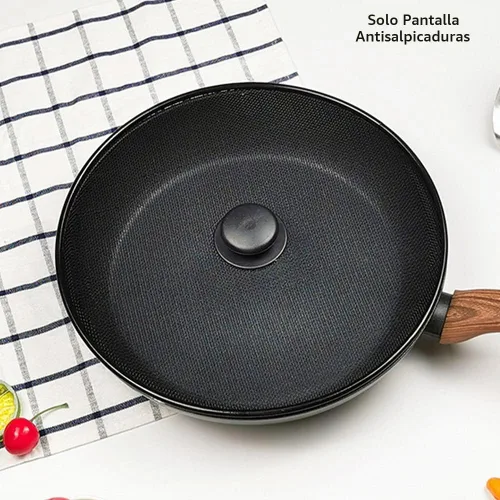 Vista 8 de Pantalla contra salpicaduras, pantalla de salpicaduras, tapa protectora contra salpicaduras con perilla, tapa de malla extra fina, cubierta