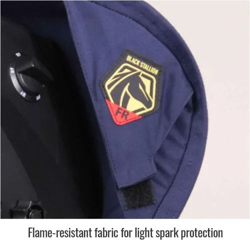 Vista 4 de Black Stallion AH3035-NS Glare Blocker Casco de soldadura Protector de deslumbramiento - Casco de soldadura para cuello protector solar