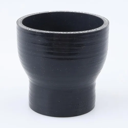 Vista 94 de AC PERFORMANCE ID de 1" a 1/2" (25mm a 13mm) Manguera de silicona recta reductora de 3 capas reforzada negra, 3" de longitud Negro