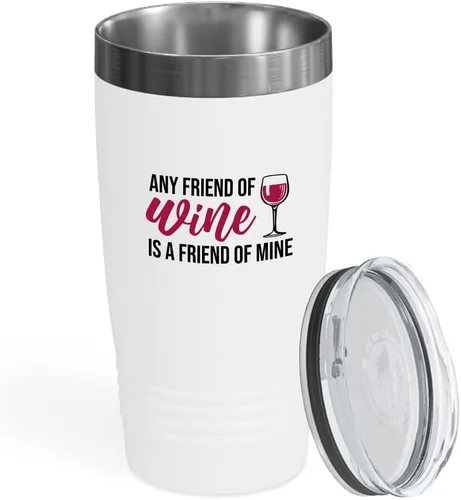 Vista 7 de Vaso vikingo edición negra para amantes del vino, 20 onzas, cualquier amigo del vino es un amigo del vino, cerveza casera y vino barman amantes